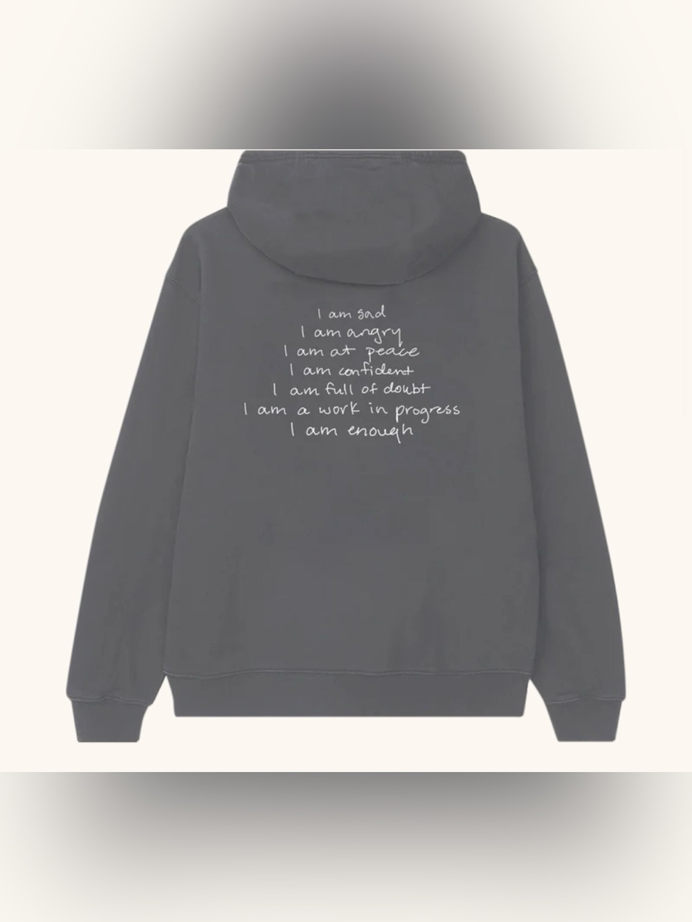 Selina Gomez  I AM ENOUGH HOODIE SPOTIFY WRAPPED EXCLUSIVE sweatshirt grey soft